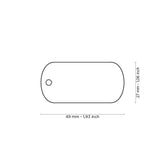 MyFamily - Hushtag Big Aluminum Military ID Tag with Rubber